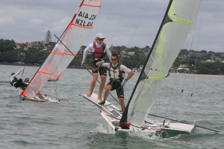 Pictured: Pete Burling and Blair Tuke in action at 2010 Sail Auckland